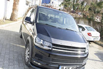 Volkswagen T6 2015–2024 Přední lip spoiler v karbonovém vzhledu 2015-2018 (ABS) fotografie 2
