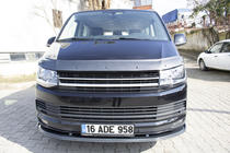 Volkswagen T6 2015–2024 Přední lip spoiler v karbonovém vzhledu 2015-2018 (ABS) fotografie 14