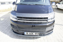 Volkswagen T6 2015–2024 Přední lip spoiler v karbonovém vzhledu 2015-2018 (ABS) fotografie 7