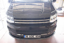 Volkswagen T6 2015–2024 Deflektor kapoty v karbonovém designu (EuroCap) fotografie 15