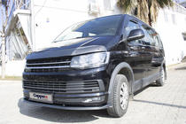 Volkswagen T6 2015–2024 Deflektor kapoty v karbonovém designu (EuroCap) fotografie 9