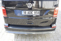 Volkswagen T6 2015–2024 Nástavec na zadní nárazník EuroCap v karbonovém vzhledu (ABS) fotografie 7
