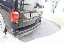Volkswagen T6 2015–2024 Nástavec na zadní nárazník EuroCap v karbonovém vzhledu (ABS) fotografie 3
