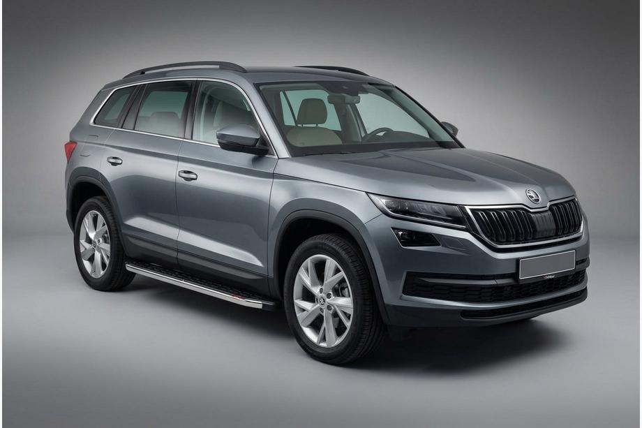 Skoda Kodiaq 2016–2023 Boční nášlapy BlackLine (2 ks, hliník) Image
