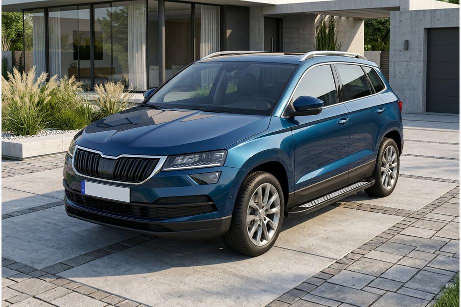 Skoda Karoq 2018– Boční nášlapy New Vision Black (2 ks, hliník) Image