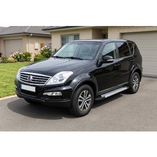 Boční nášlapy Vision New Grey (2 ks, hliník) SsangYong Rexton I 2001–2017 fotografie 1