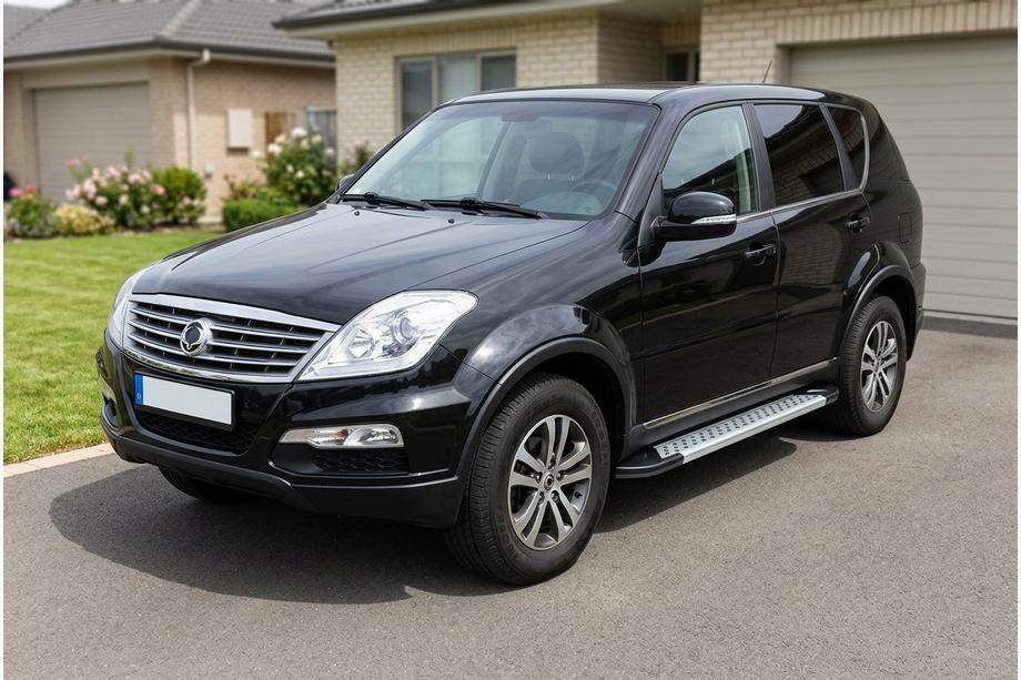 SsangYong Rexton I 2001–2017 Boční nášlapy Vision New Grey (2 ks, hliník) Image