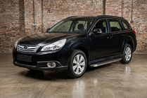 Subaru Outback 2009–2014 Boční nášlapy BlackLine (2 ks, hliník) fotografie 1