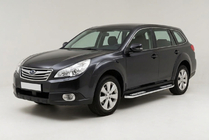 Subaru Outback 2009–2014 Boční nášlapy Tayga V2 (2 ks, hliník) fotografie 1