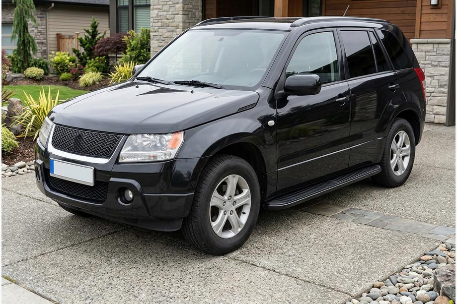 Suzuki Grand Vitara 2005–2017 Boční nášlapy Tayga Black (2 ks, hliník) Fotografie 1