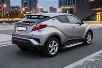 Toyota C-HR 2016–2023 Boční prahy New Vision Grey (2 ks., hliník) fotografie 1