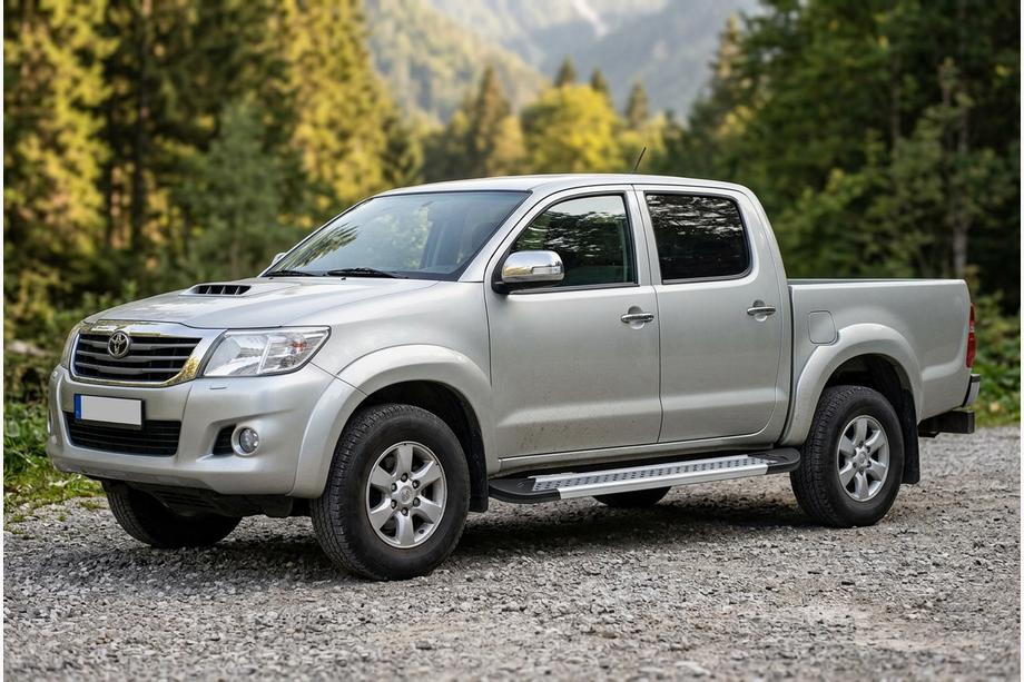Toyota Hilux 2006–2015 Boční prahy New Vision Grey (2 ks., hliník) Image