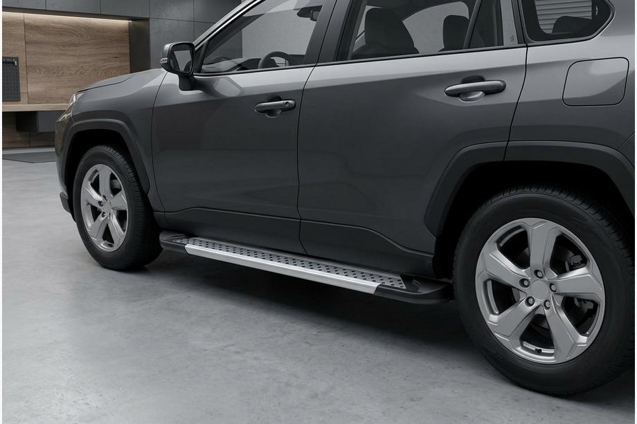 Toyota Rav 4 2019–2025 Boční prahy New Vision Grey (2 ks., hliník) Image