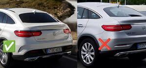 Mercedes GLE Coupé C292 2015–2019 Lapače nečistot Premium s prahy (4 ks) fotografie 3