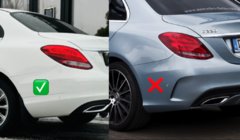 Mercedes C-Class W205 2014–2021 Zástěrky Premium (4 ks) fotografie 3