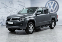 Volkswagen Amarok 2010–2022 Boční nášlapy Tayga Black (2 ks, hliník) fotografie 1