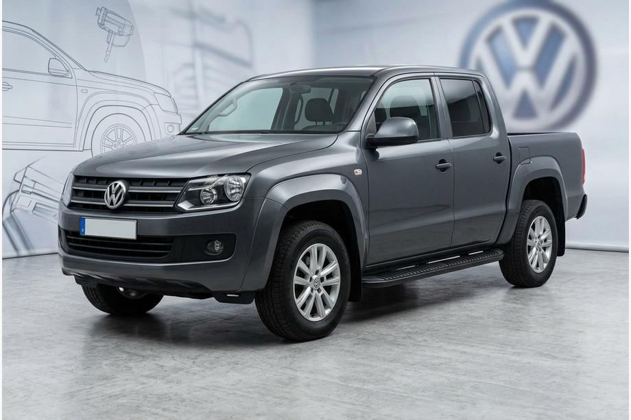 Volkswagen Amarok 2010–2022 Boční nášlapy Tayga Black (2 ks, hliník) Image