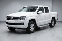 Volkswagen Amarok 2010–2022 Boční prahy New Vision Grey (2 ks., hliník) fotografie 1