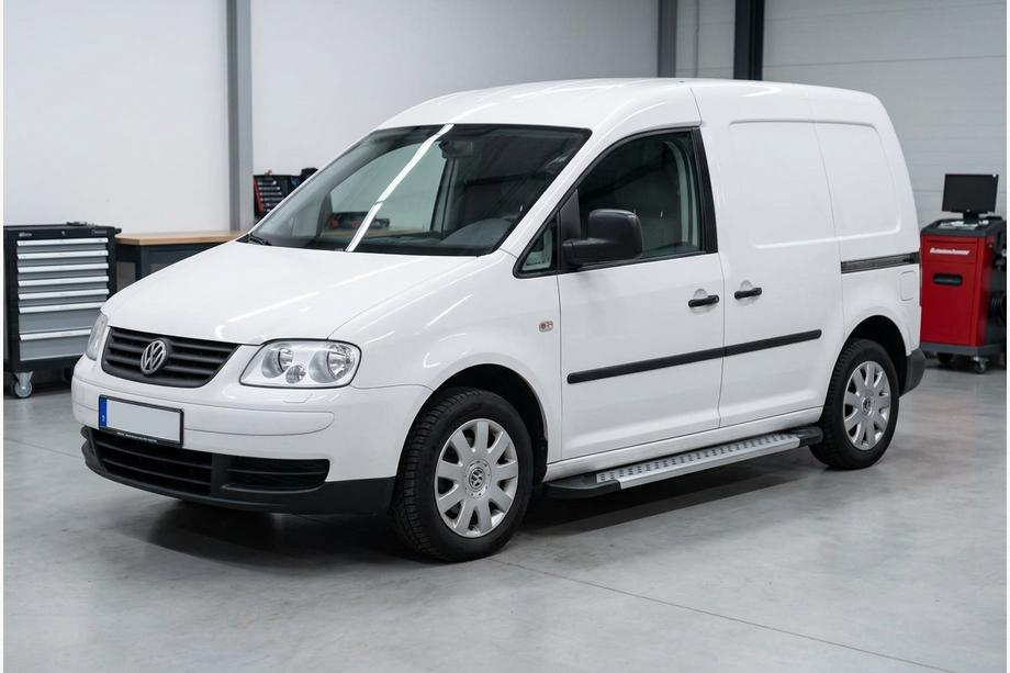Volkswagen Caddy 2004–2010 Boční prahy New Vision Grey (2 ks., hliník) Standardní základna Image