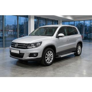 Boční prahy New Vision Grey (2 ks., hliník) Volkswagen Tiguan 2007–2016 fotografie 1
