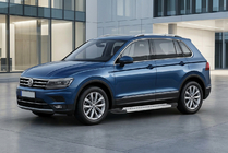Volkswagen Tiguan 2016–2023 Boční prahy New Vision Grey (2 ks., hliník) fotografie 1
