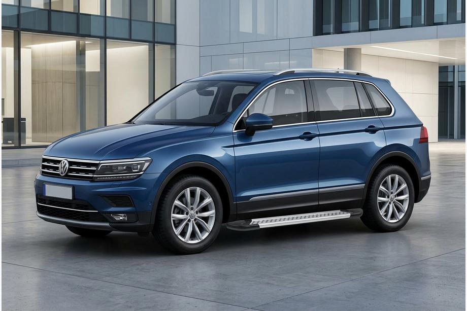 Volkswagen Tiguan 2016–2023 Boční prahy New Vision Grey (2 ks., hliník) Image