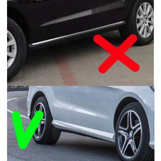 Přední zástěrky pro ML/GLE W166 bez bočních nášlapů (AMG prahy) fotografie 2
