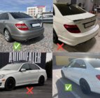 Mercedes C-class W204 2007–2015 Originální zástěrky Premium 2007-2011 (4 ks) fotografie 2