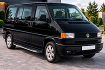 Volkswagen T4 Caravelle/Multivan 1990–2003 Boční nášlapy BlackLine (2 ks, hliník) fotografie 1
