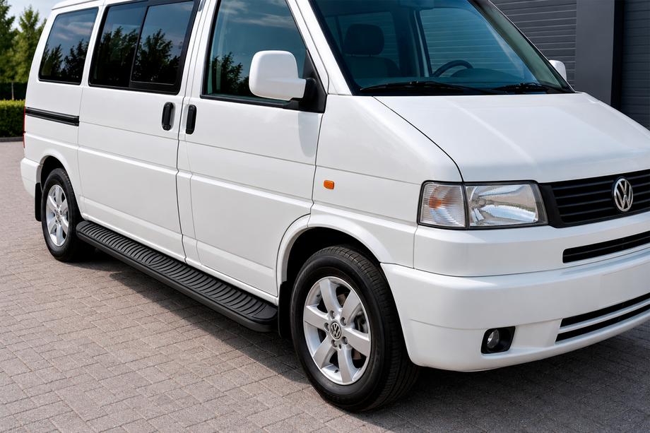 Volkswagen T4 Caravelle/Multivan 1990–2003 Boční nášlapy Tayga Black (2 ks, hliník) Image
