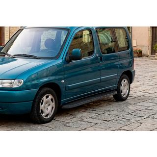 Boční nášlapy Tayga Black (2 ks, hliník) Peugeot Partner 1996–2008 fotografie 1