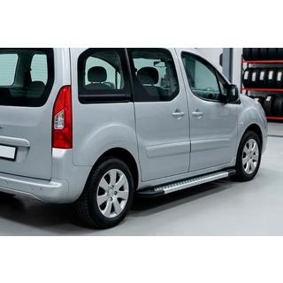 Boční prahy New Vision Grey (2 ks., hliník) Peugeot Partner Tepee 2008–2018 fotografie 1
