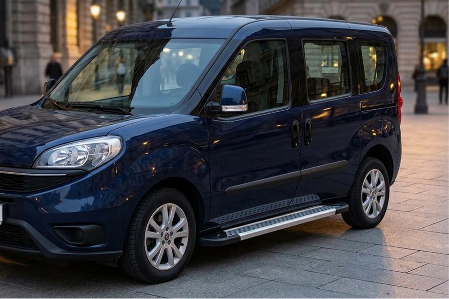 Opel Combo 2012–2018 Boční prahy New Vision Grey (2 ks., hliník) Krátký rozvor Image