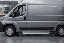 Citroen Jumper 2007–2025 Boční prahy New Vision Grey (2 ks., hliník) fotografie 1