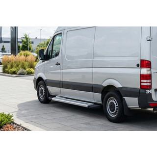 Boční prahy New Vision Grey (2 ks., hliník) Volkswagen Crafter 2006–2016 fotografie 1