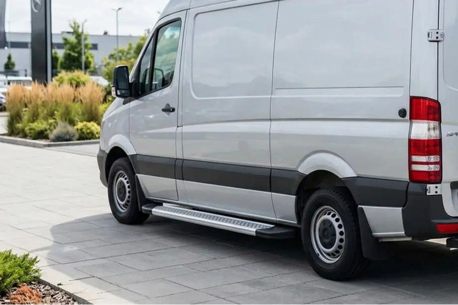 Volkswagen Crafter 2006–2016 Boční prahy New Vision Grey (2 ks., hliník) Image