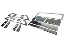 Toyota Land Cruiser 200 2007–2021 Sada vložek (kartáčovaný tmavý hliník) fotografie 1