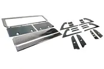 Toyota Land Cruiser 200 2007–2021 Sada vložek (kartáčovaný tmavý hliník) fotografie 4