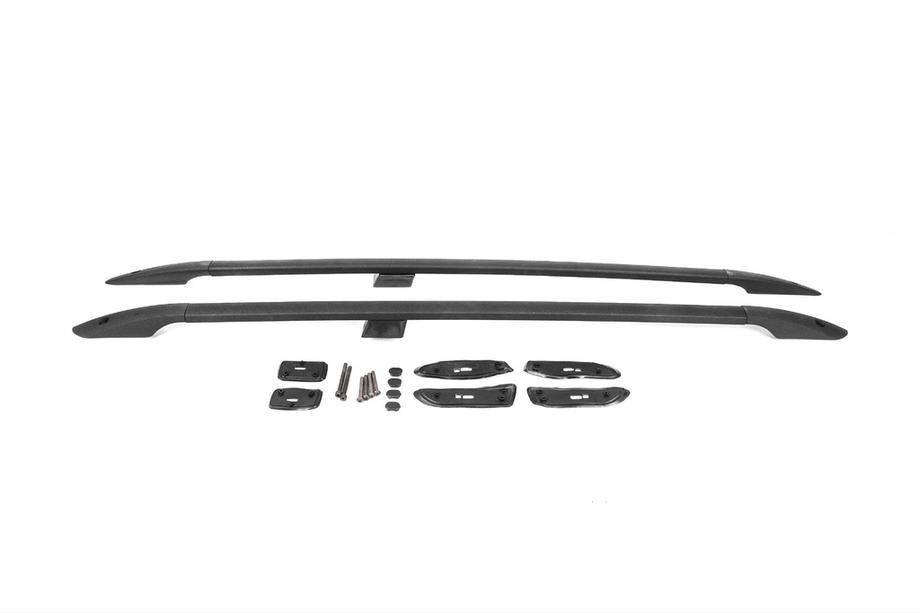 Toyota Land Cruiser 200 2007–2021 Střešní ližiny – turecký design (černé, 2 ks) Kovové patky Fotografie 2
