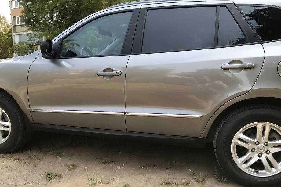Hyundai Santa Fe 2 2006–2012 Dveřní lišty z nerezu (4 ks) Image