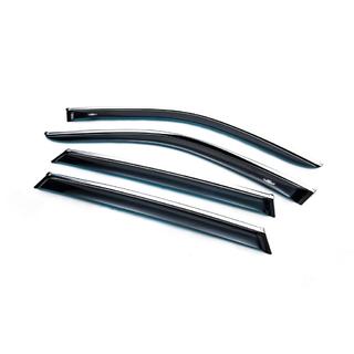 Deflektory oken s chromovanou lištou (4 ks, HIC) BMW X5 E70 2007–2013 fotografie 2