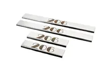 Peugeot 206 1998–2024 Nerezové kryty prahů Carmos (4 ks) fotografie 1