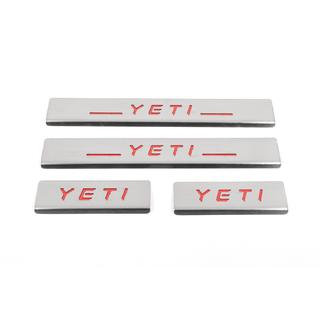 Nerezové kryty prahů Carmos V2-RED (4 ks)