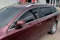 Skoda Superb 2009–2015 Ofuky oken s chromovou lištou SW (4 ks, HIC) fotografie 2