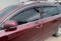 Skoda Superb 2009–2015 Ofuky oken s chromovou lištou SW (4 ks, HIC) fotografie 1