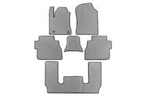 Toyota Sequoia 2007–2022 Polyuretanové EVA autokoberce do interiéru, 3 řady, šedé fotografie 22