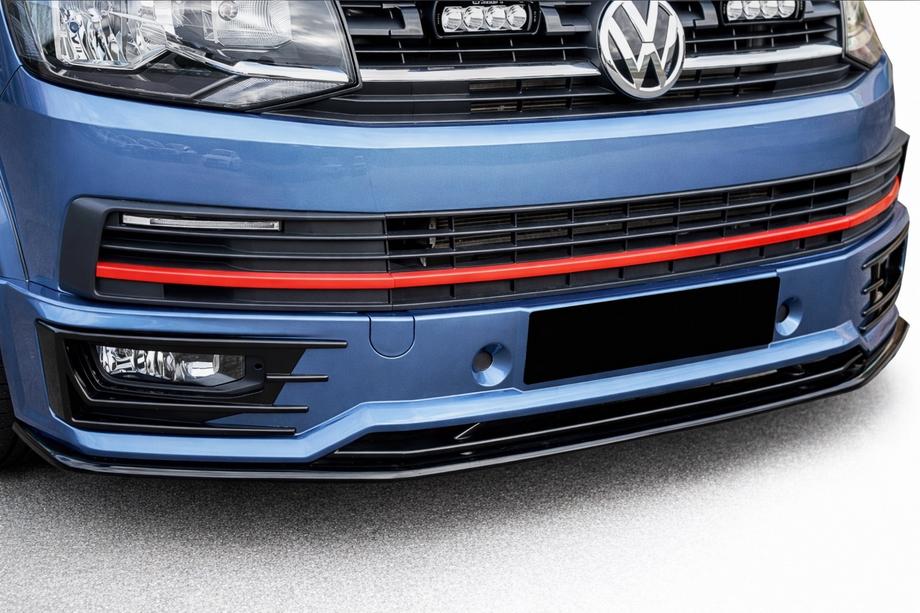 Volkswagen T6 2015–2024 Přední lip spoiler pro SportLine 2015-2018 (ABS) Image