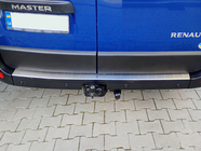 Renault Master 2011–2023 Nerezová ochranná lišta na zadní nárazník fotografie 9
