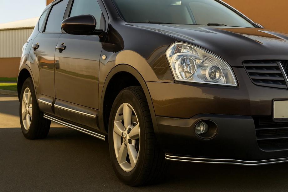 Nissan Qashqai 2007–2010 Boční dvojité trubky (2 ks, nerez) Image