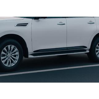 Ochranné lišty dveří (4 ks, černé) Nissan Patrol Y62 2010–2024 fotografie 1